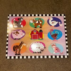 Colorful Farm Animal Puzzle